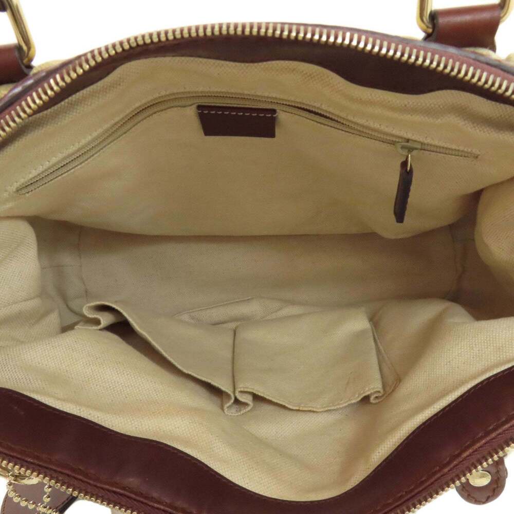 GUCCI Authentic Brown Canvas Tote Bag - Picture 5 of 16